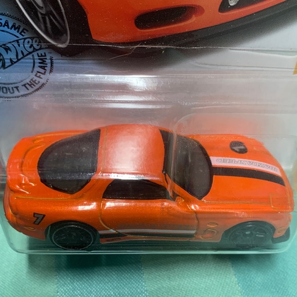 ERROR CAR 95 Mazda RX-7 orange Hot Wheels - Picture 7 of 11